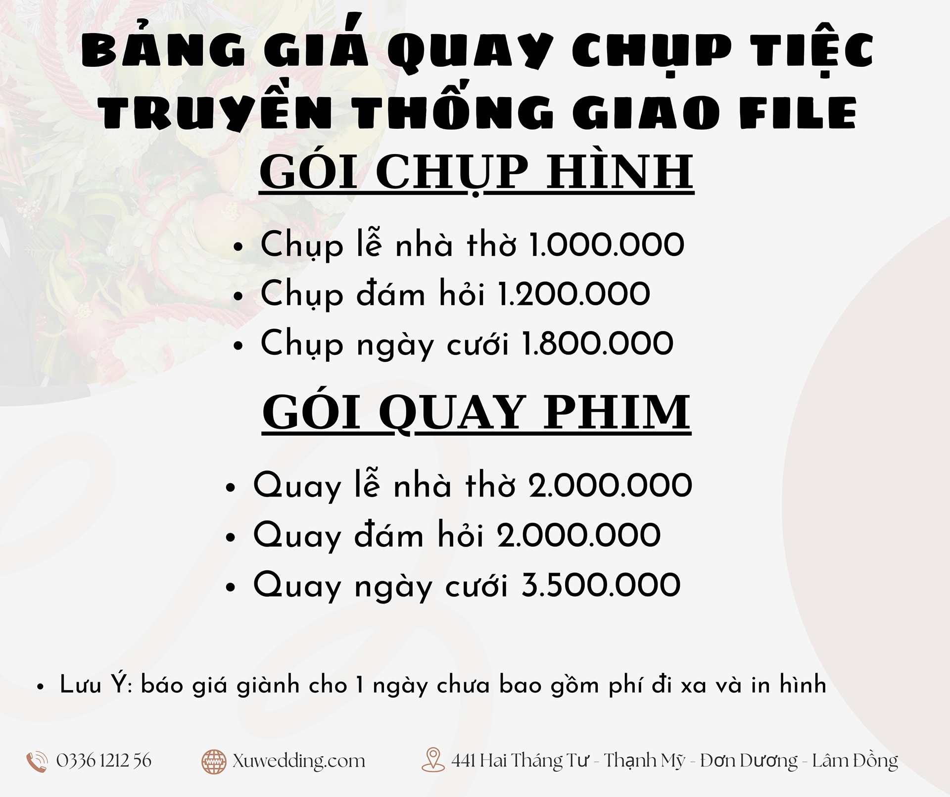 QUAY PHIM & CHỤP HÌNH TRUYỀN THỐNG